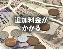 追加料金がかかる